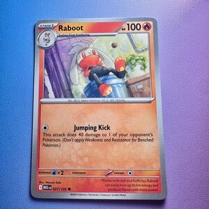 raboot - 027/132 (common) — pokemon: mega evolutions